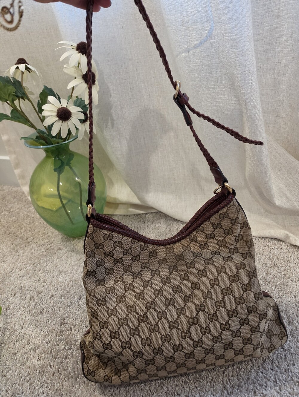 Gucci Beige GG Hobo Style